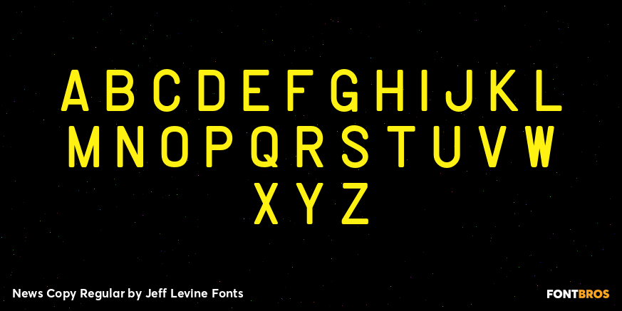 News Copy Regular Font Poster #3