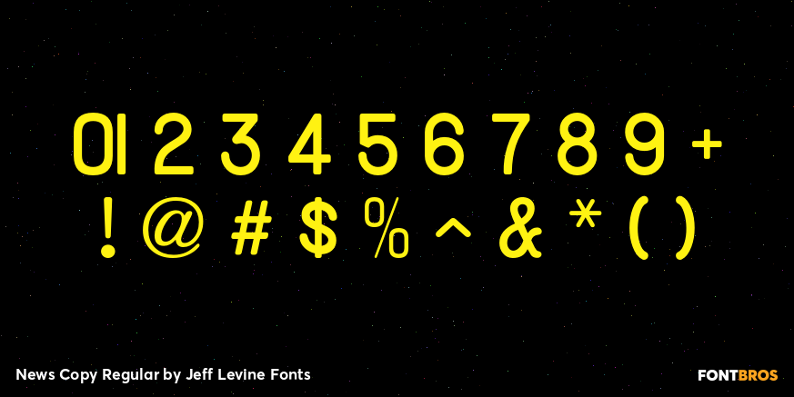 News Copy Regular Font Poster #4