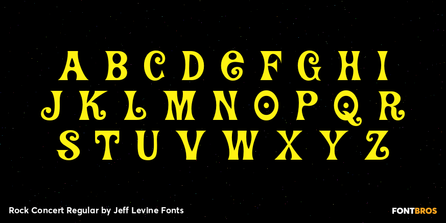 Rock Concert Regular Font Poster #2