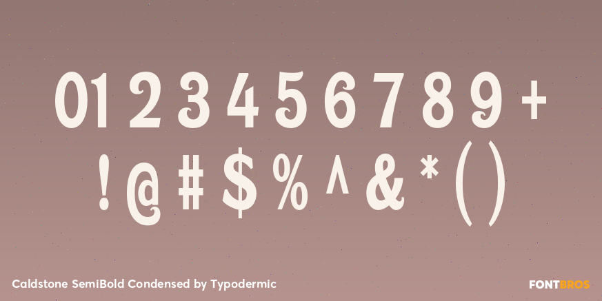 Caldstone SemiBold Condensed Font Poster #4