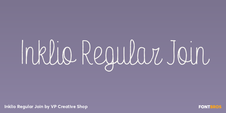 Inklio Regular Join Font Poster #1