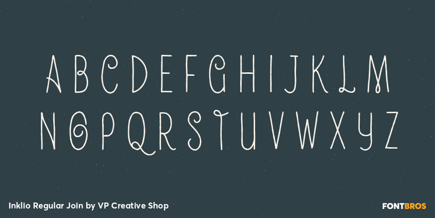 Inklio Regular Join Font Poster #2