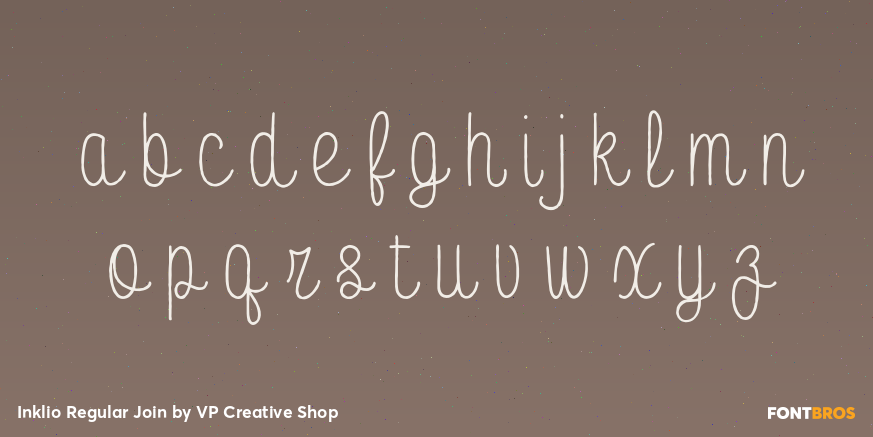 Inklio Regular Join Font Poster #3