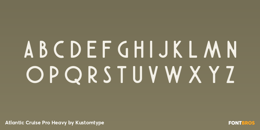 Atlantic Cruise Pro Heavy Font Poster #2