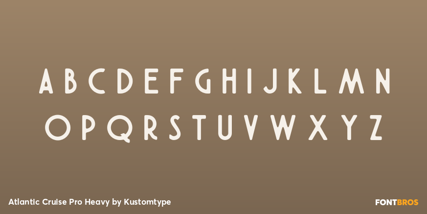 Atlantic Cruise Pro Heavy Font Poster #3