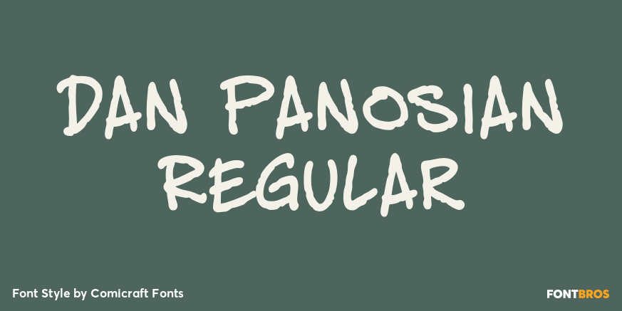 Dan Panosian Regular Font Poster #1