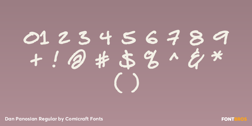 Dan Panosian Regular Font Poster #4