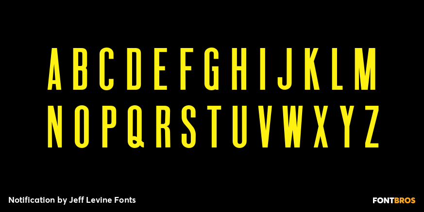 Notification Font Poster #3