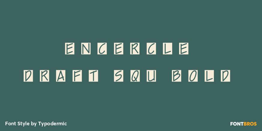 Encercle Draft SQU Bold Font Poster #1