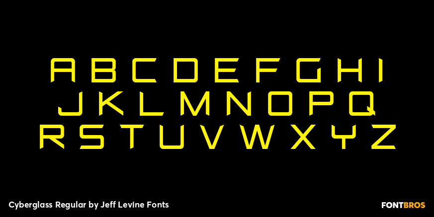 Cyberglass Regular Font Poster #2