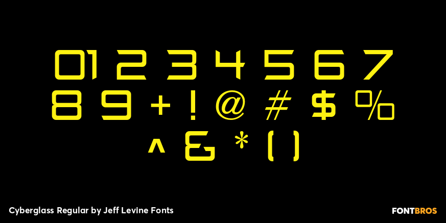 Cyberglass Regular Font Poster #4