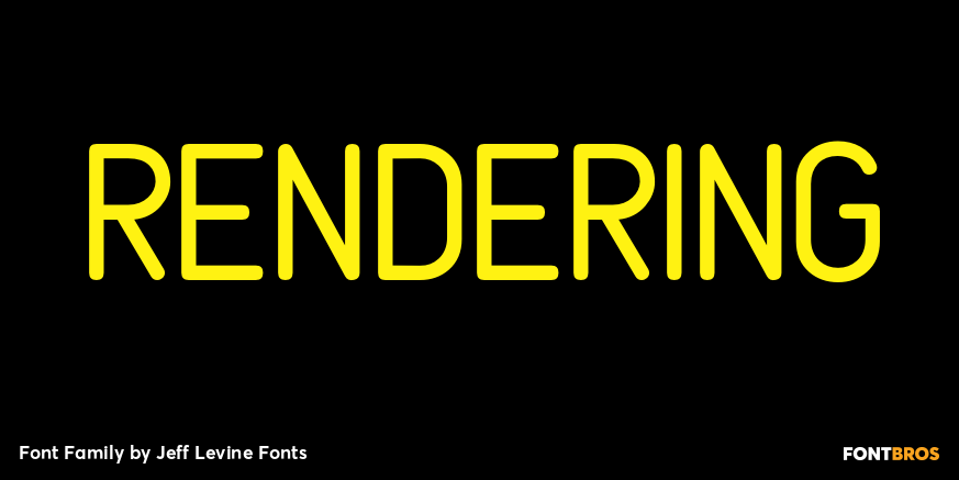 Rendering Font Poster