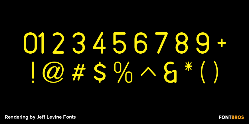 Rendering Font Poster #4