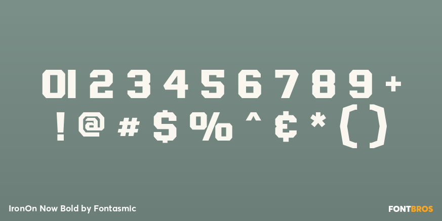 IronOn Now Bold Font Poster #1