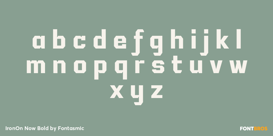 IronOn Now Bold Font Poster #3