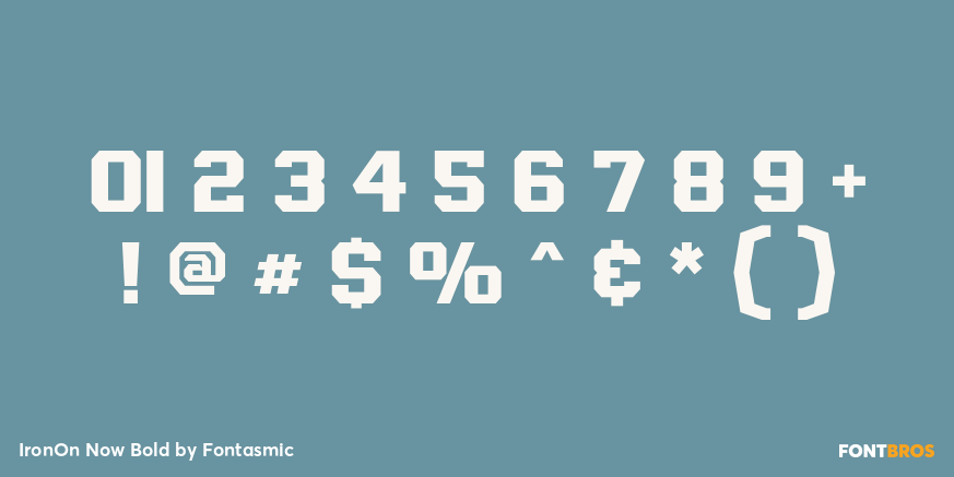 IronOn Now Bold Font Poster #4