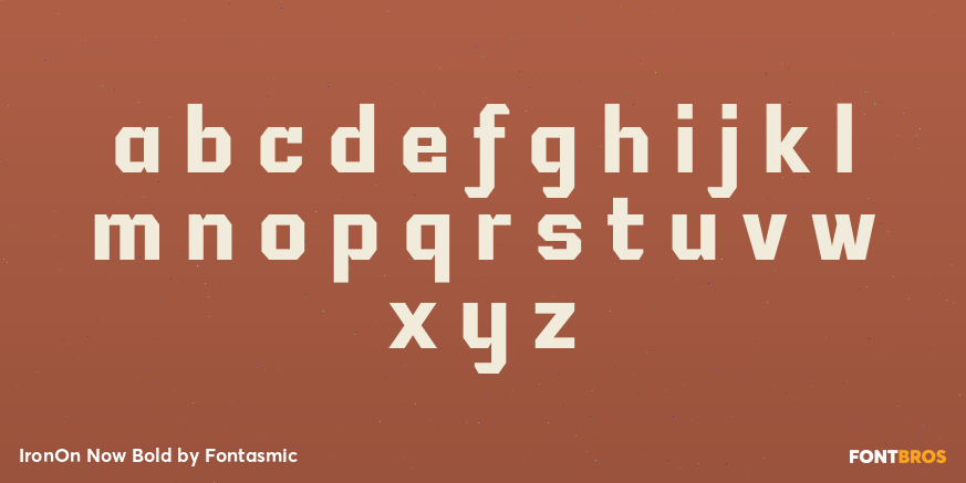 IronOn Now Bold Font Poster #1