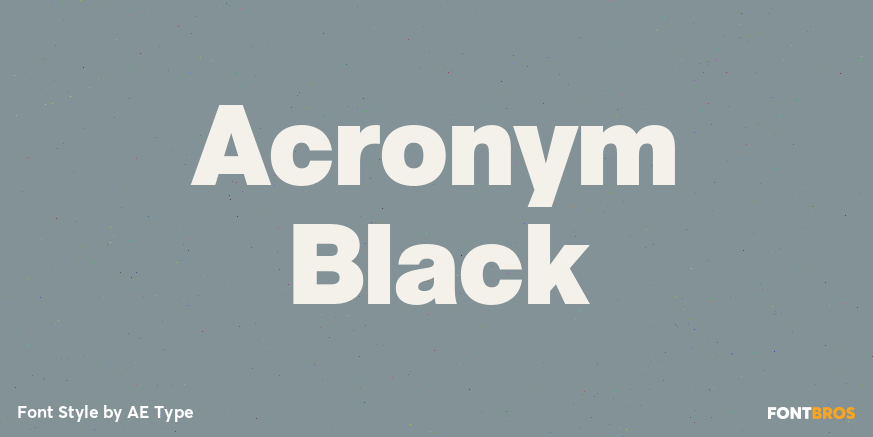 Acronym Black Poster