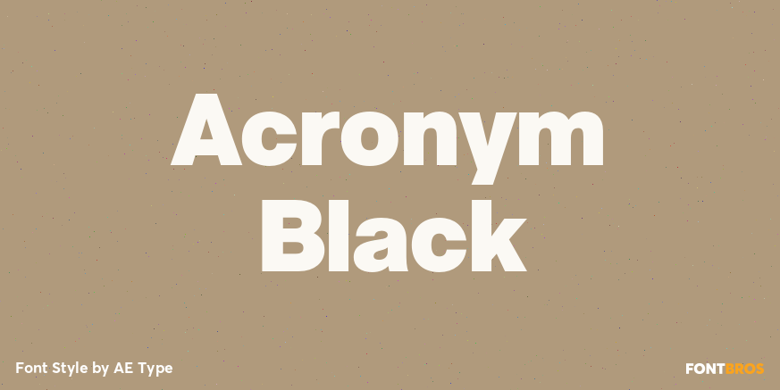 Acronym Black Poster