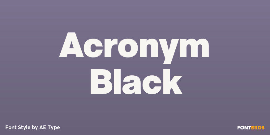 Acronym Black Poster