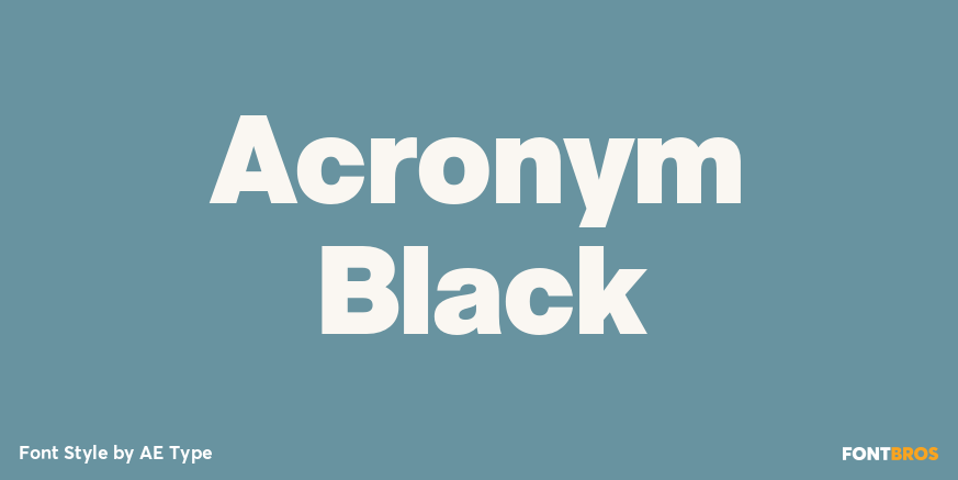 Acronym Black Poster