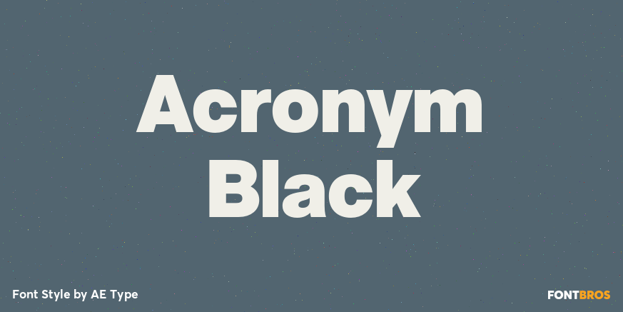 Acronym Black Poster