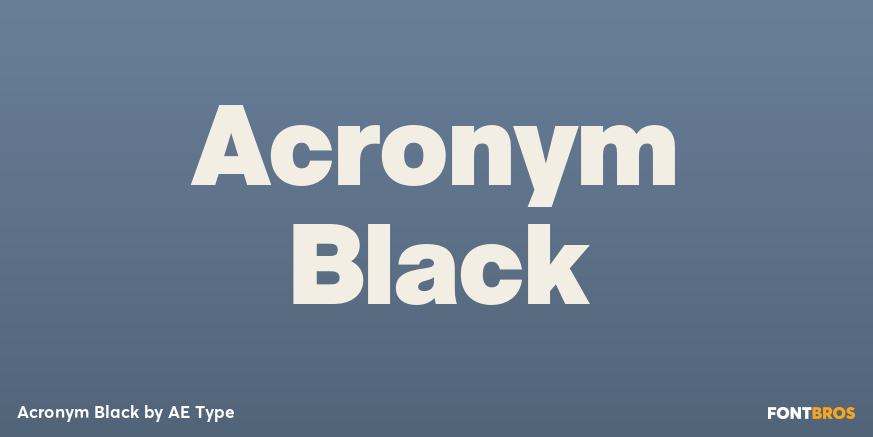 Acronym Black Poster