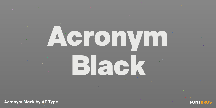 Acronym Black Poster