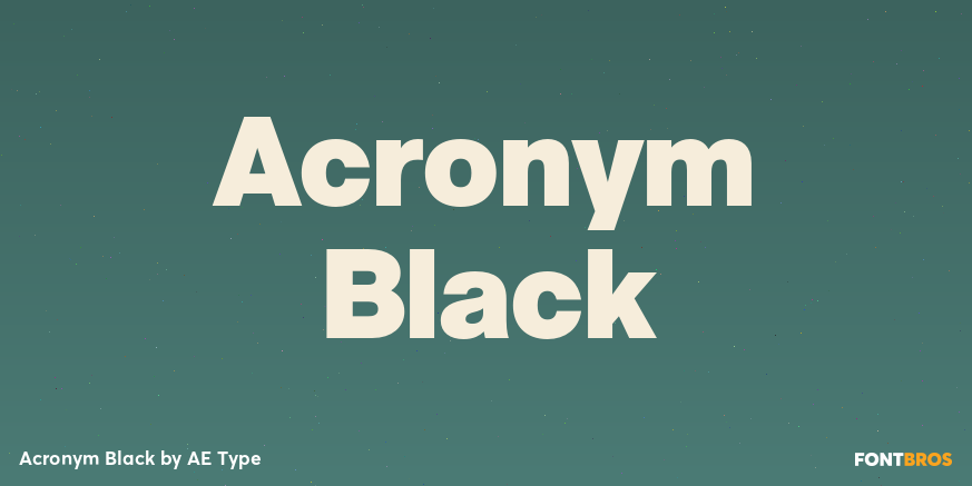 Acronym Black Poster