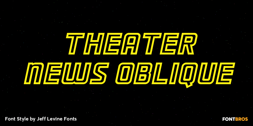 Theater News Oblique Poster
