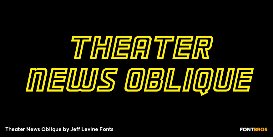 Theater News Oblique Poster