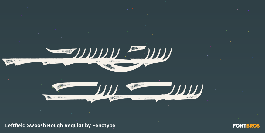 Leftfield Swoosh Rough Regular Poster