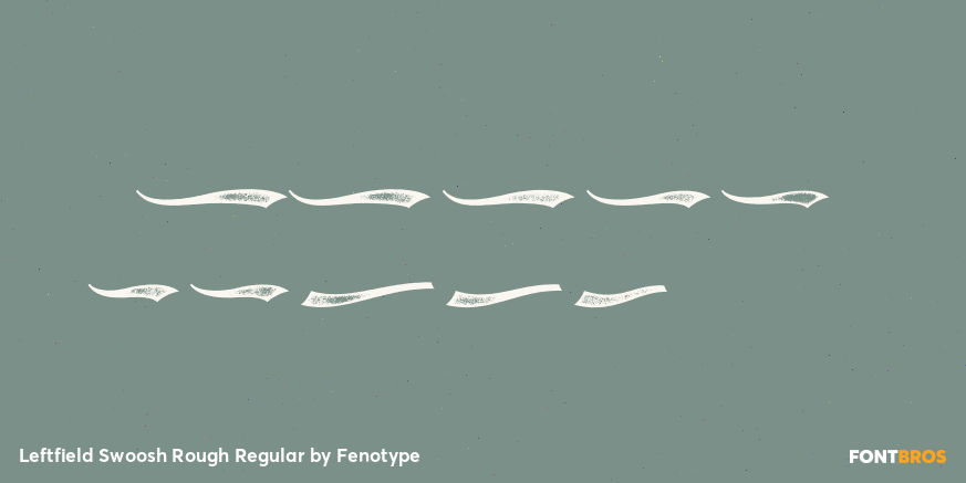 Leftfield Swoosh Rough Regular Font Poster #1