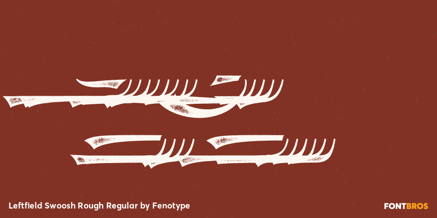 Leftfield Swoosh Rough Regular Poster