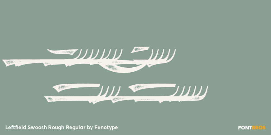 Leftfield Swoosh Rough Regular Poster