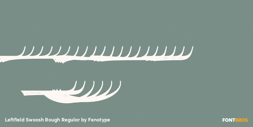Leftfield Swoosh Rough Regular Font Poster #1