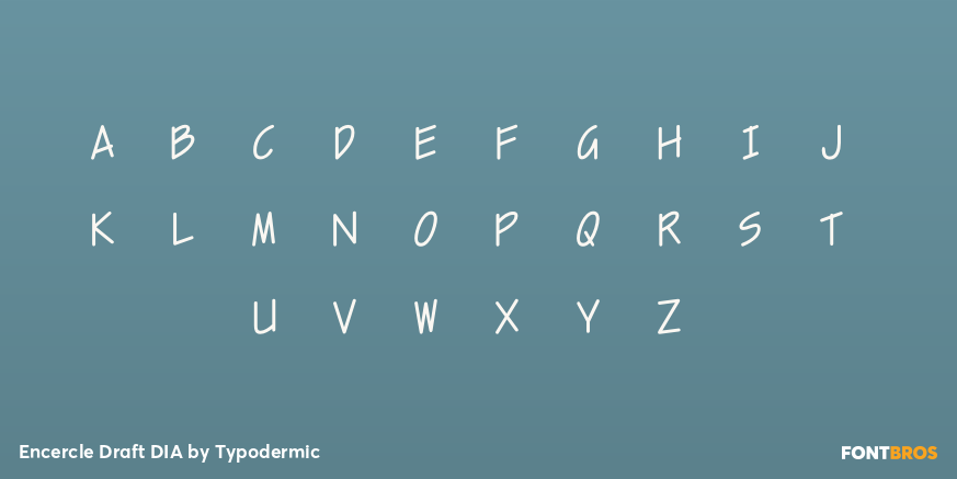 Encercle Draft DIA Font Poster #2