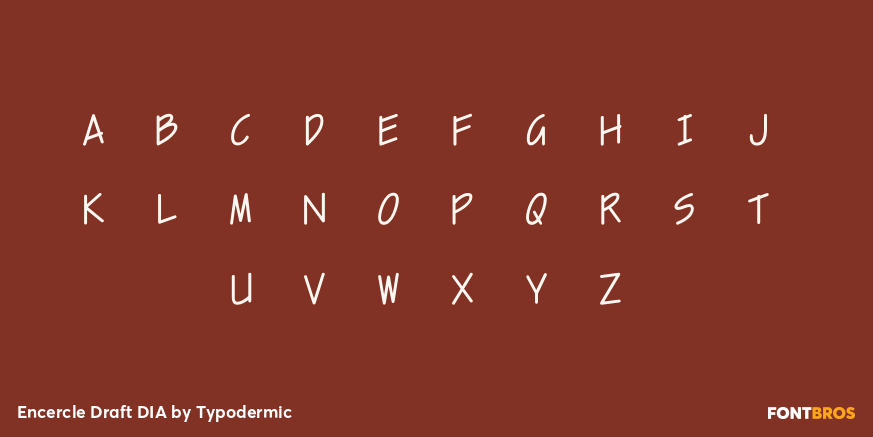 Encercle Draft DIA Font Poster #3