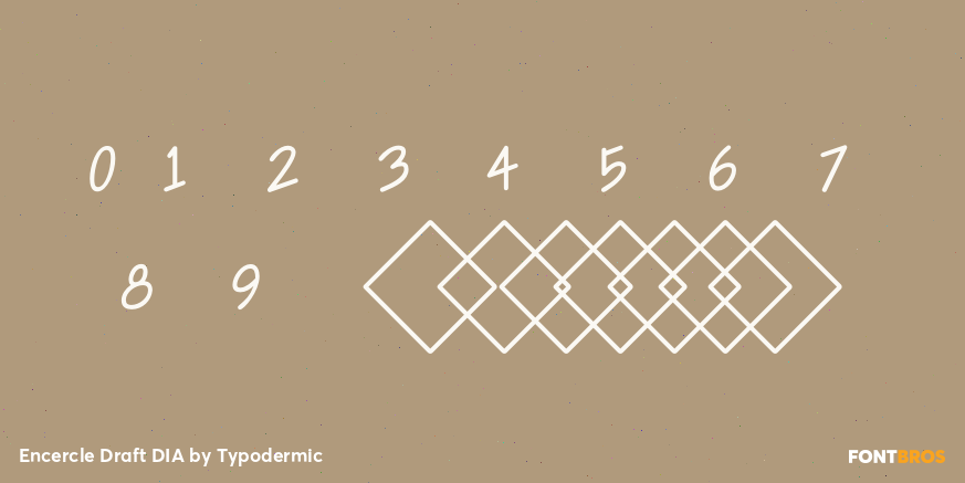 Encercle Draft DIA Font Poster #4