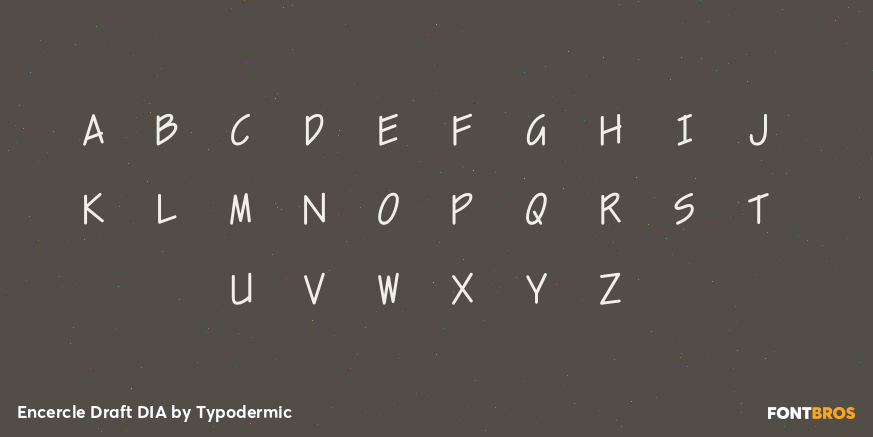 Encercle Draft DIA Font Poster #1