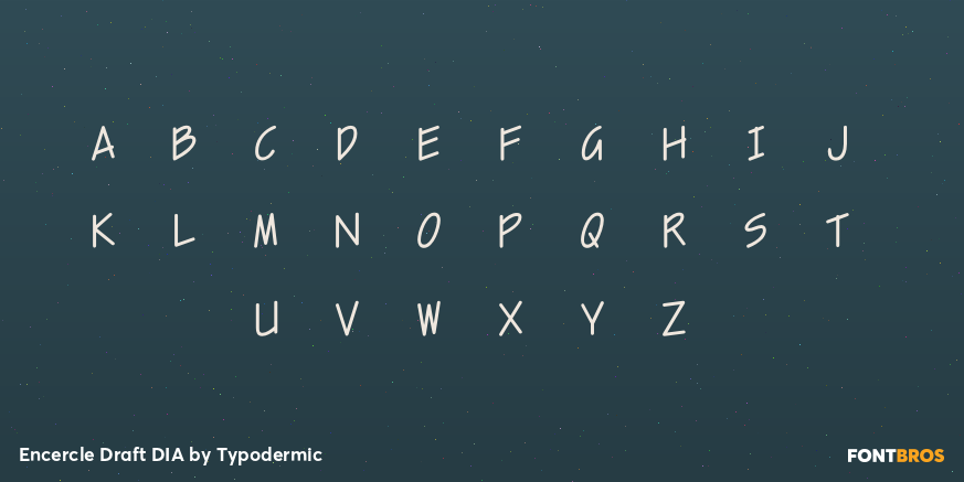 Encercle Draft DIA Font Poster #1