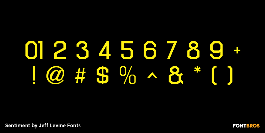 Sentiment Font Poster #4