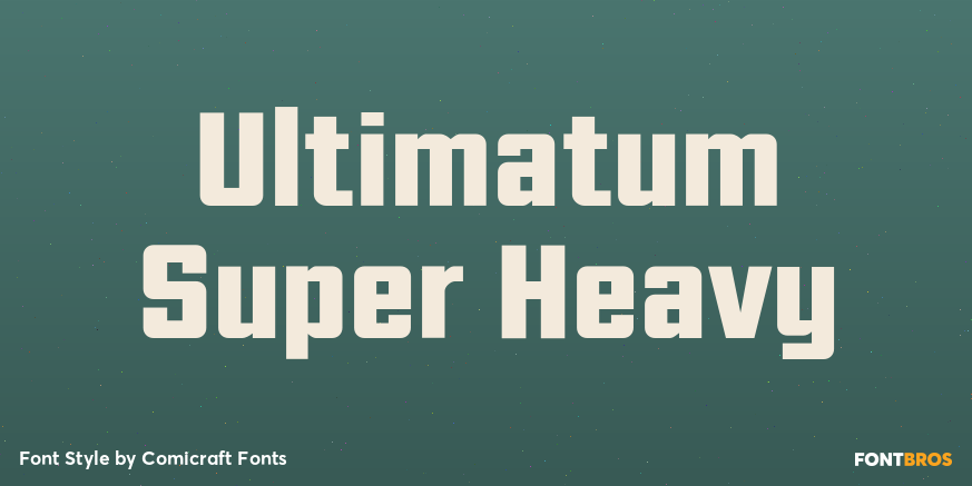 Ultimatum Super Heavy Poster