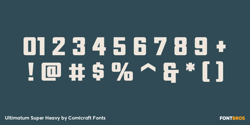 Ultimatum Super Heavy Font Poster #4