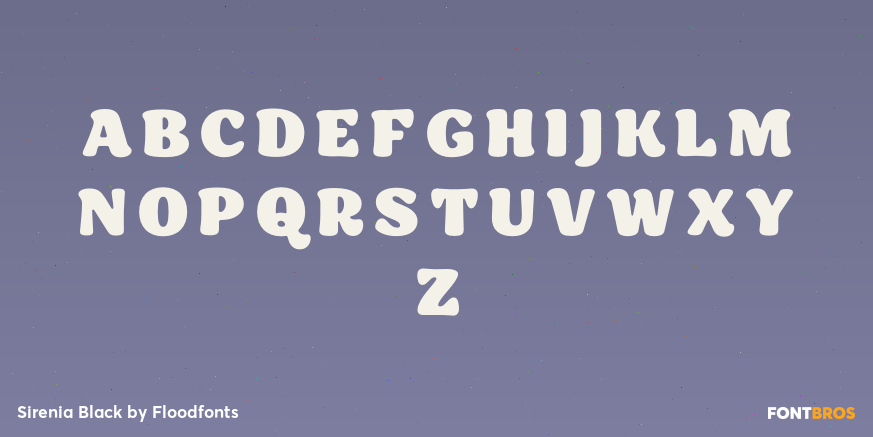 Sirenia Black Font Poster #2