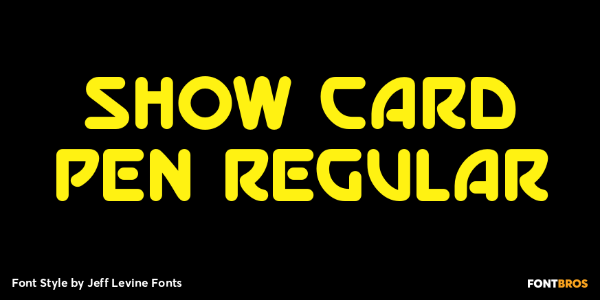 Show Card Pen Regular Poster