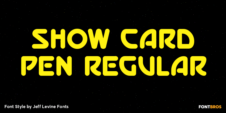 Show Card Pen Regular Poster