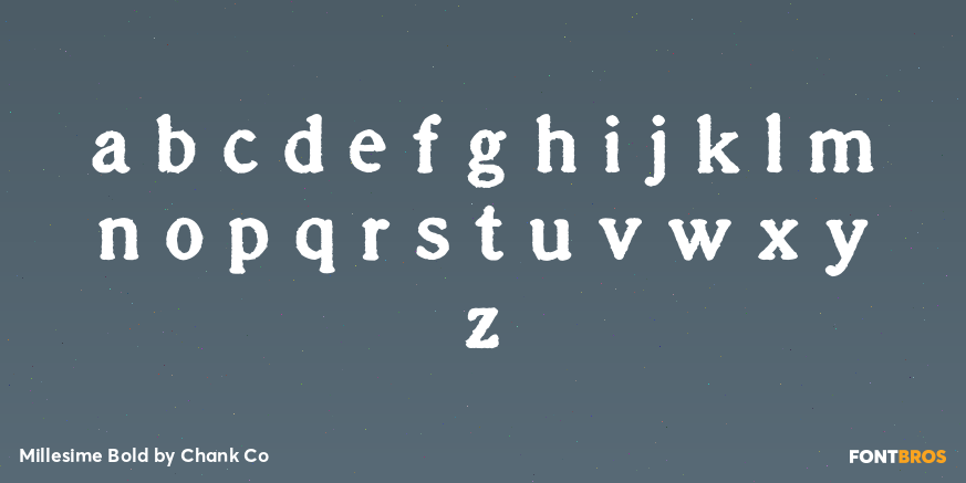 Millesime Bold Font Poster #3