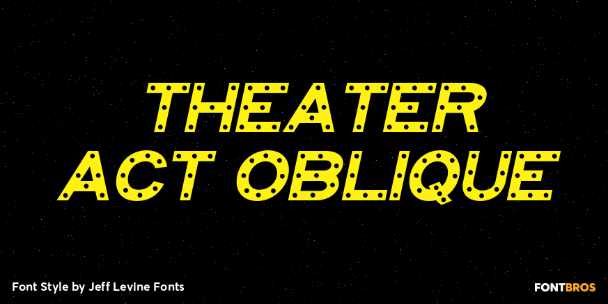 Theater Act Oblique Poster