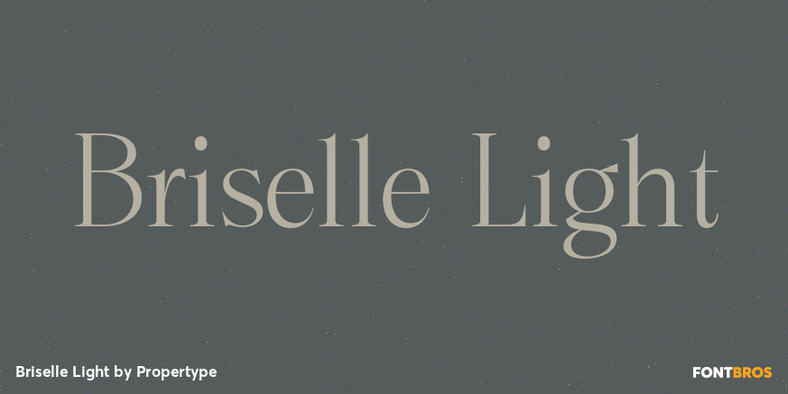 Briselle Light Font Poster #1